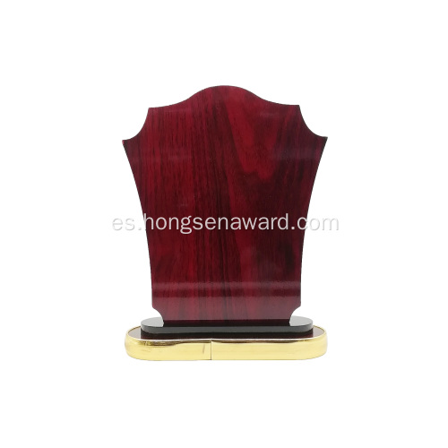 Stock Souvenir Trofeo de marco de placa de premio de madera